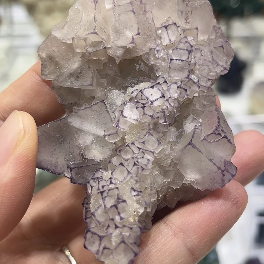 石材贵州紫边萤石