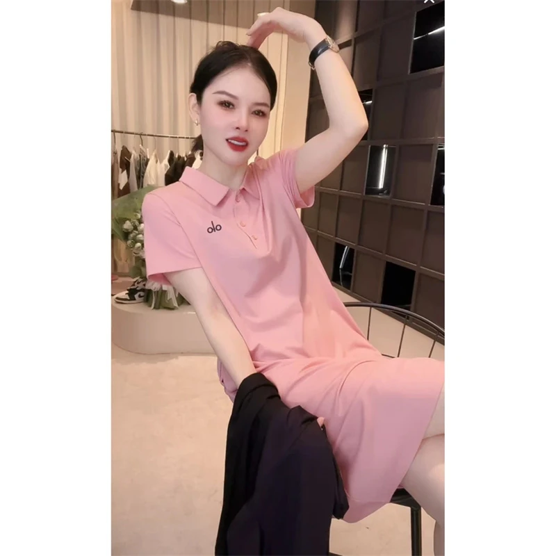 《姚家优麦汇》Y6161夏款衬衫领设计感时尚百搭连衣裙显瘦上衣女