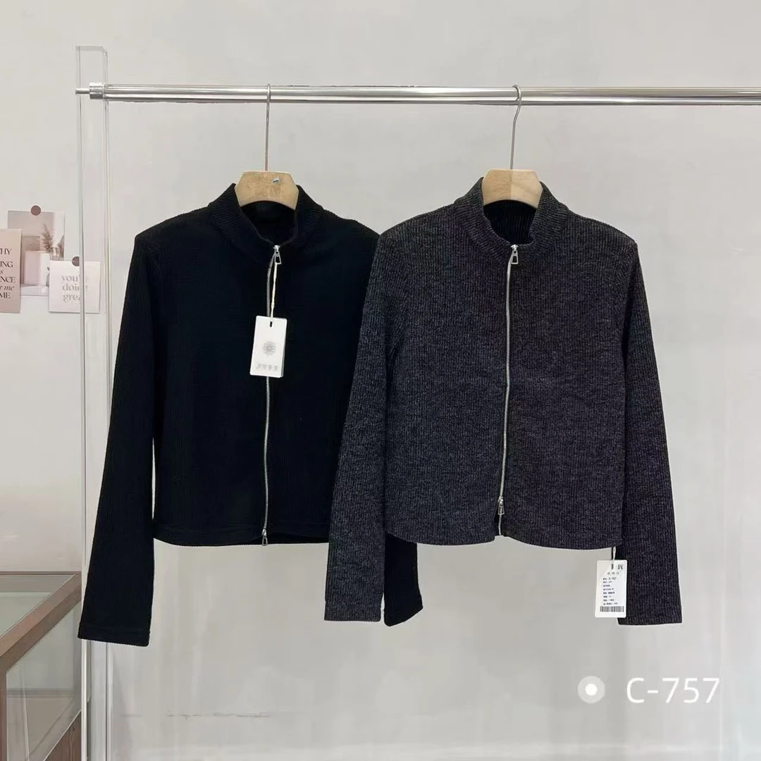 【代代精选】半高领拉链上衣-20914