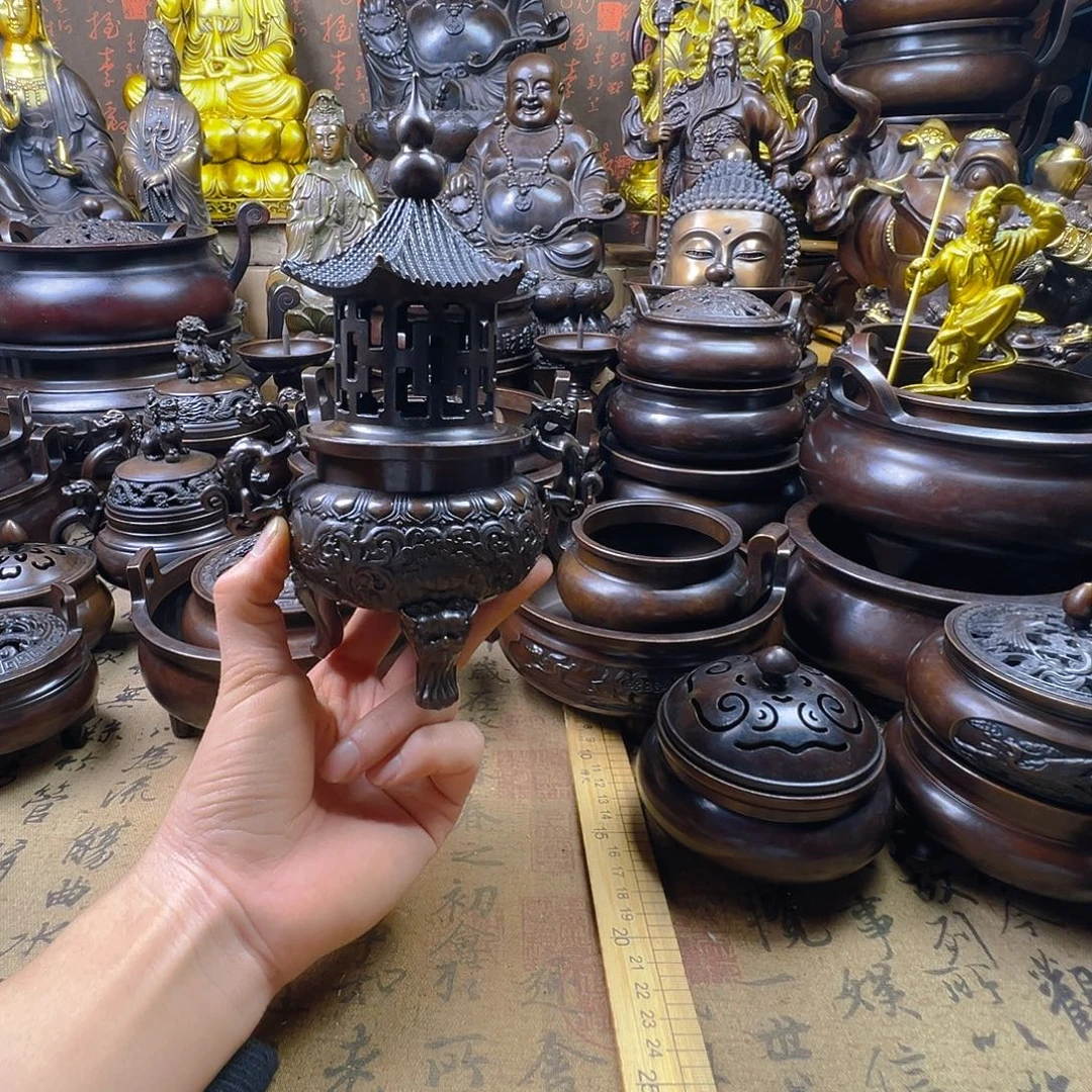 熏香炉铜香炉供香炉铜工艺品摆件