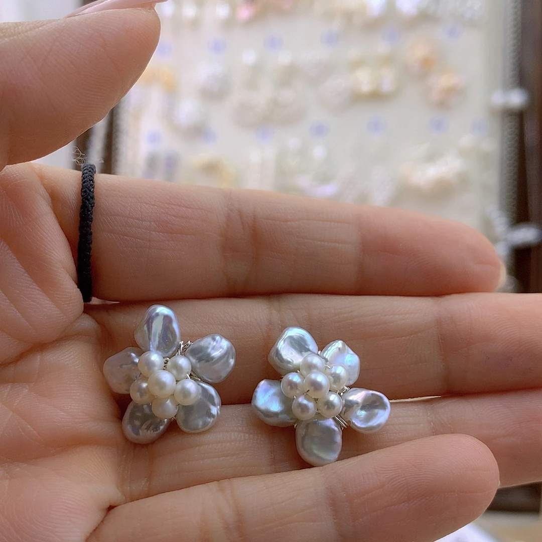 未镶嵌耳饰淡水珍珠