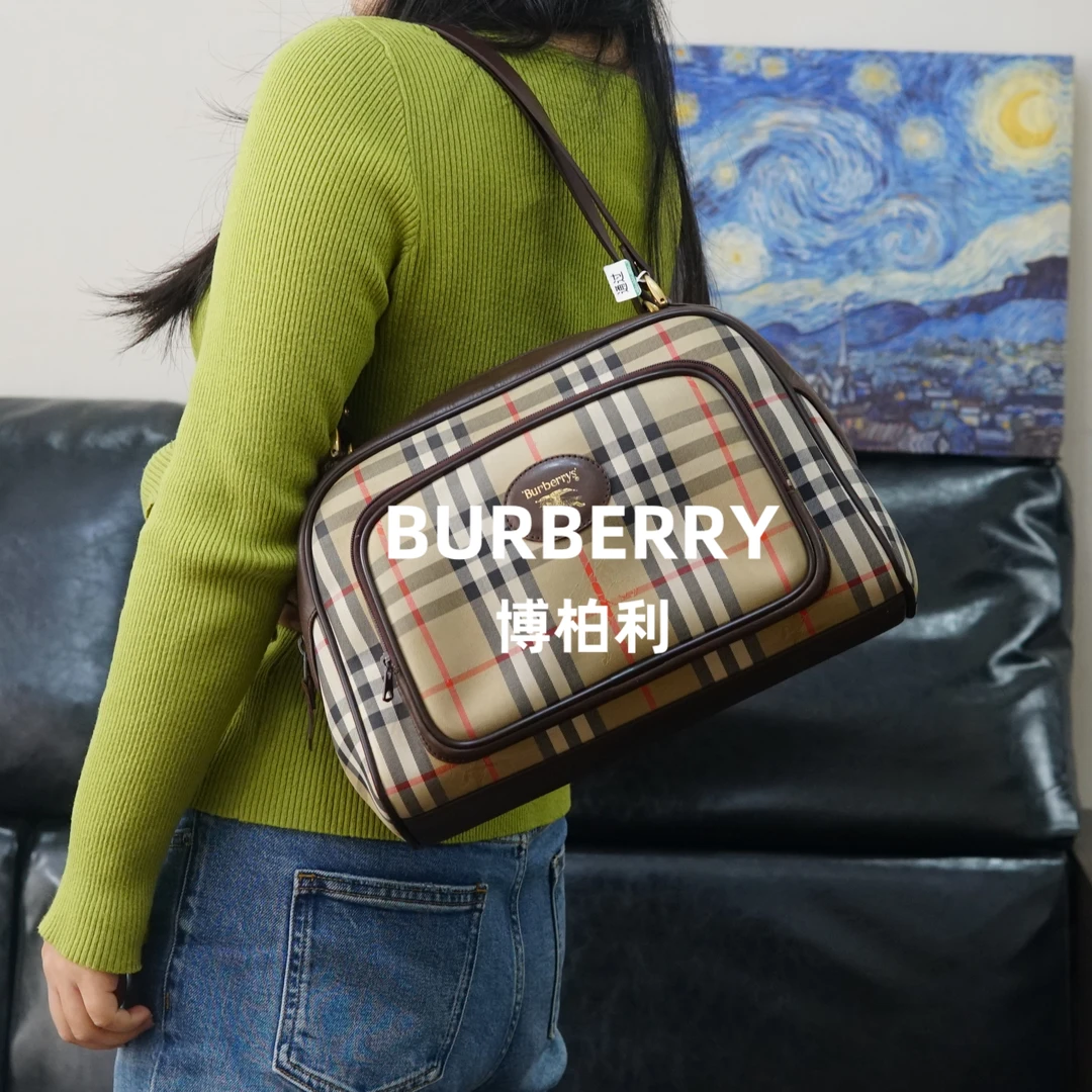 95新 BURBERRY/博柏利 巴宝莉/格纹单肩包/DY02501010/1010