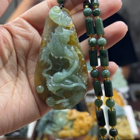 岫玉挂件未镶嵌挂件