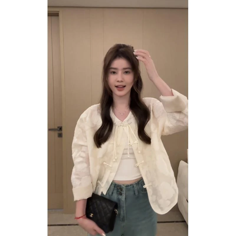 【花花】梦华录 拉毛提花新中式短外套HH24C111