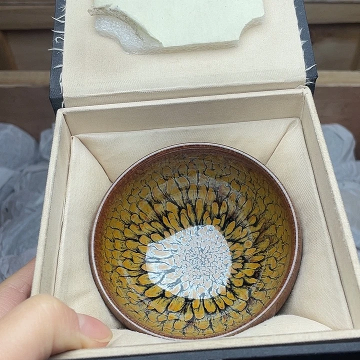 茶盏金羽钵钵配礼盒