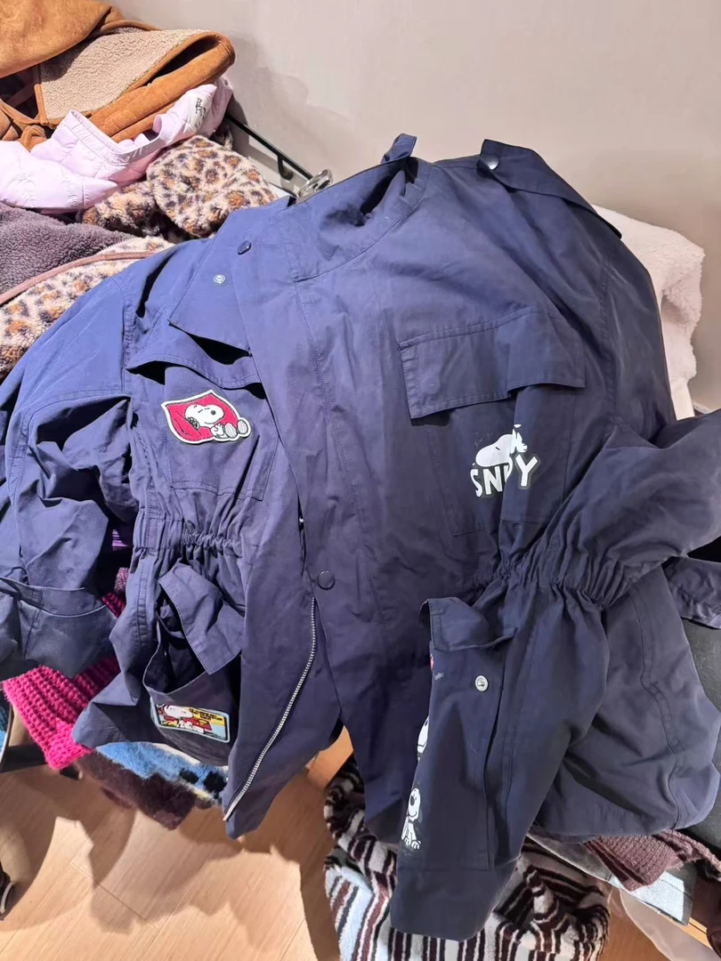 韩风小众风格我就是667小狗们暖暖蓝蓝的短外套