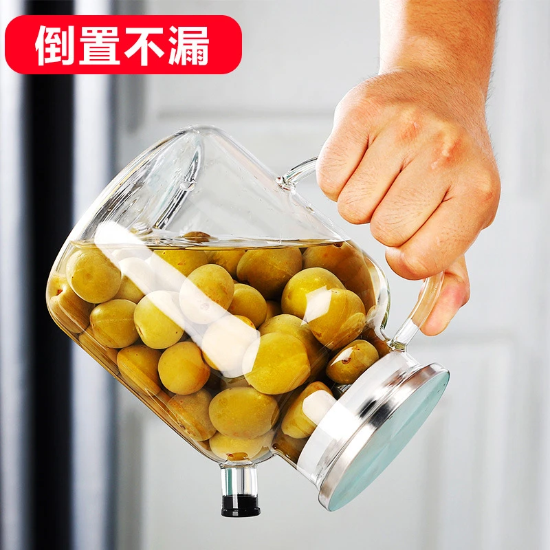 密封泡酒玻璃瓶自酿米酒专用酒坛果酒瓶青梅酒罐酒桶酿酒罐煮酒壶