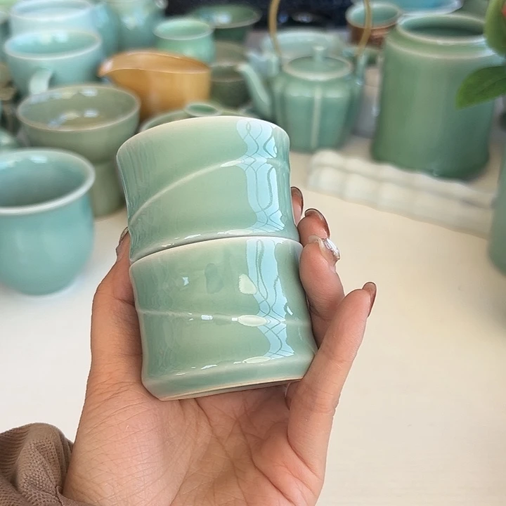 小米茶器龙泉青瓷泽*爸