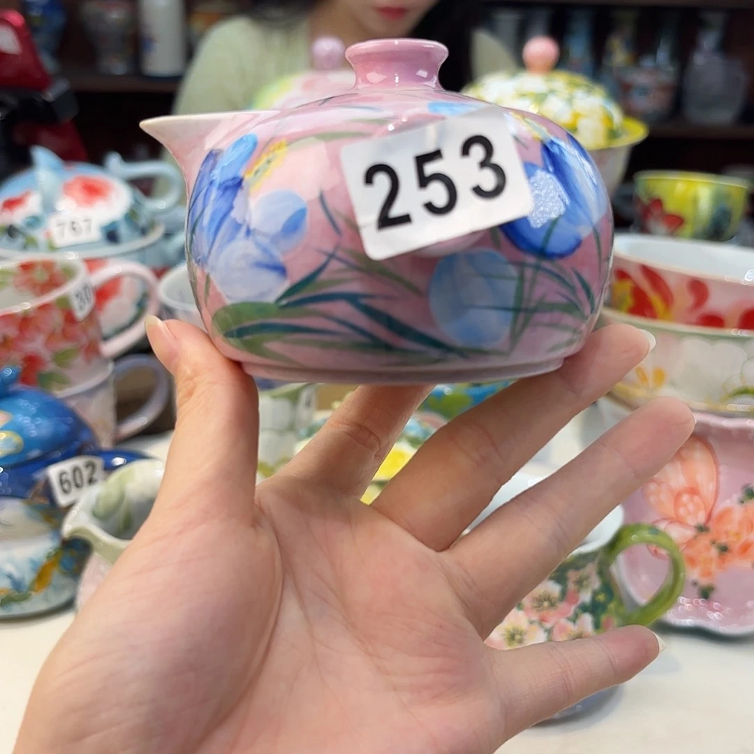 瓷片景德镇手绘高温釉下彩陶瓷茶具
