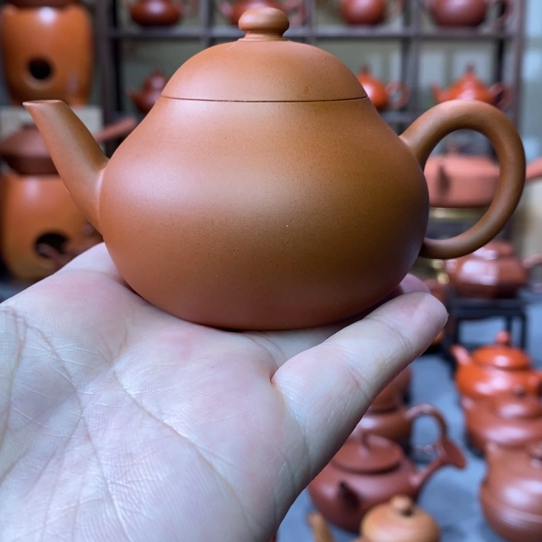 紫砂茶壶强哥同款鸡蛋黄梨壶100cc