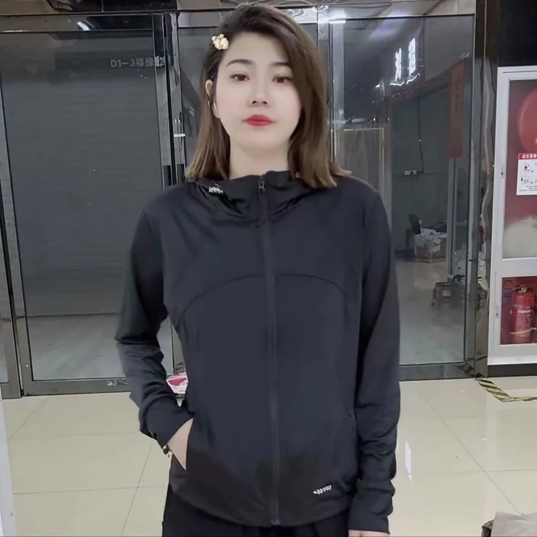 冰柔丝面膜防晒衣速干夏季透气显瘦百搭女连帽外套时尚加肥加大款
