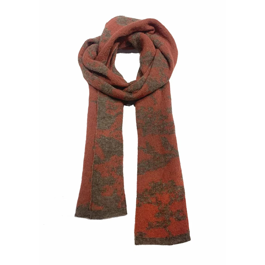 左岸迷香 Z24FW7216 布衣分享原创复古秋冬马海毛羊毛针织围巾