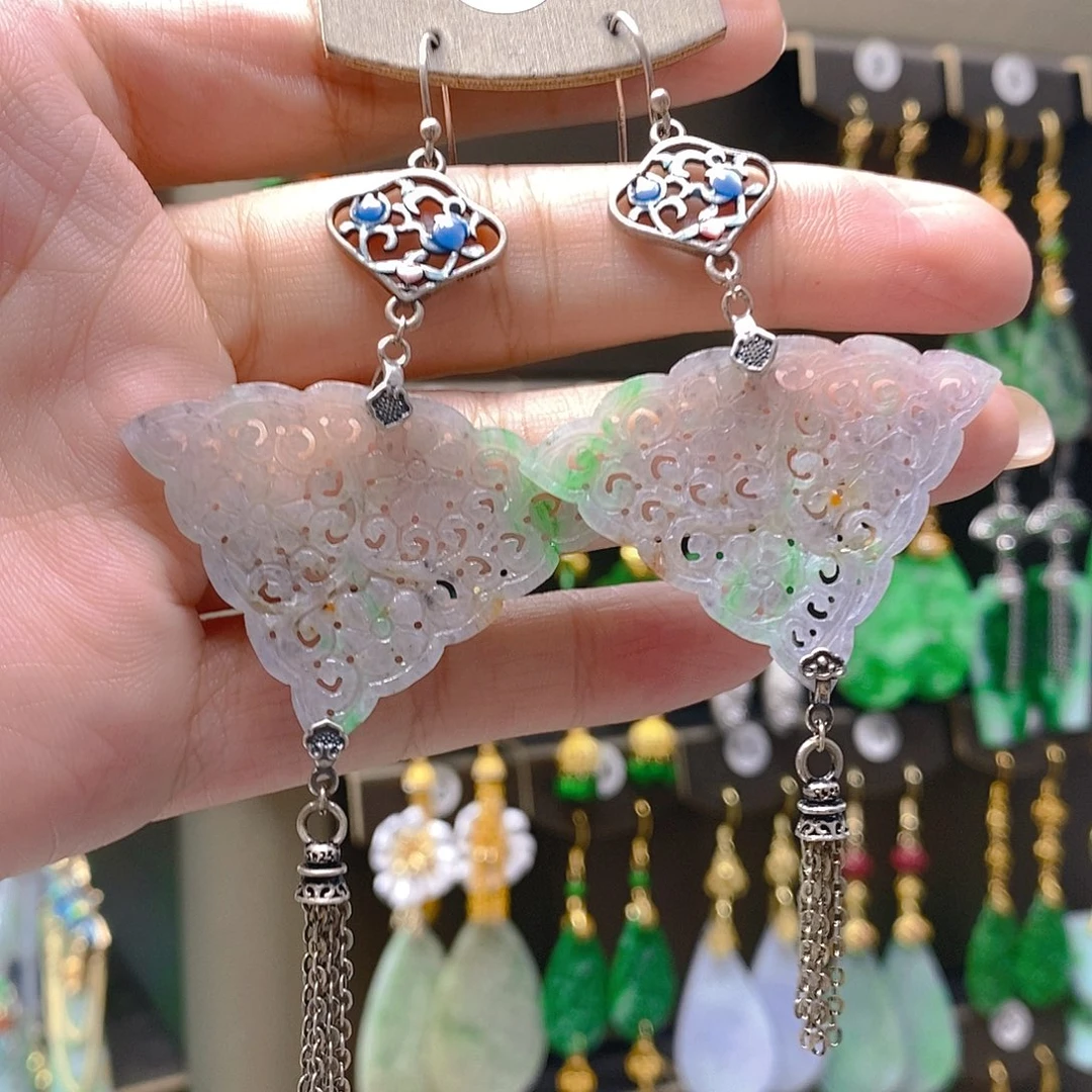 未镶嵌翡翠耳饰翡翠