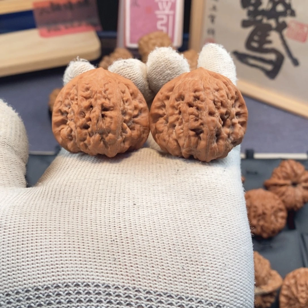 把件文玩核桃走红快速系列42尺平谷凹底A421
