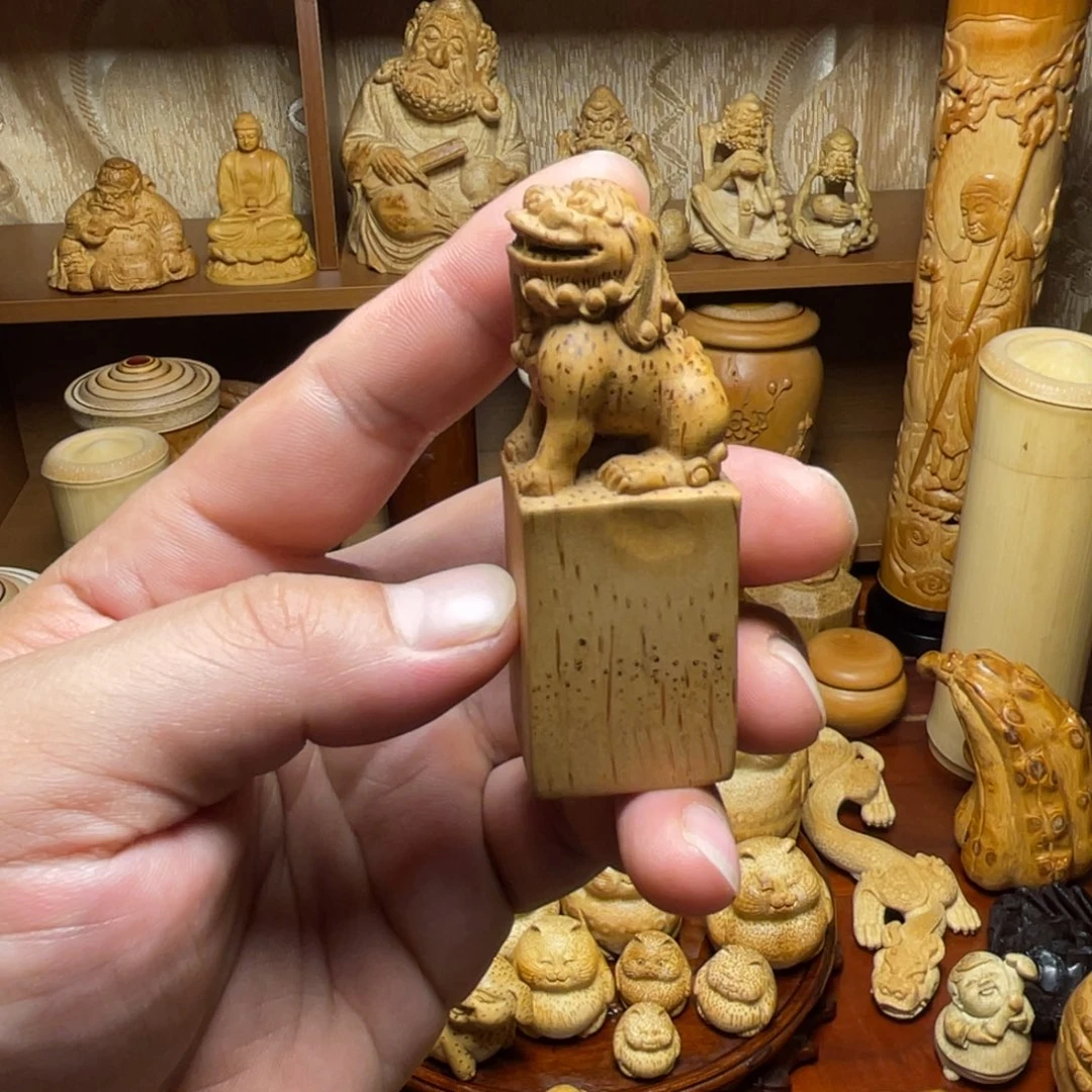 竹类把件凌**房竹雕印章