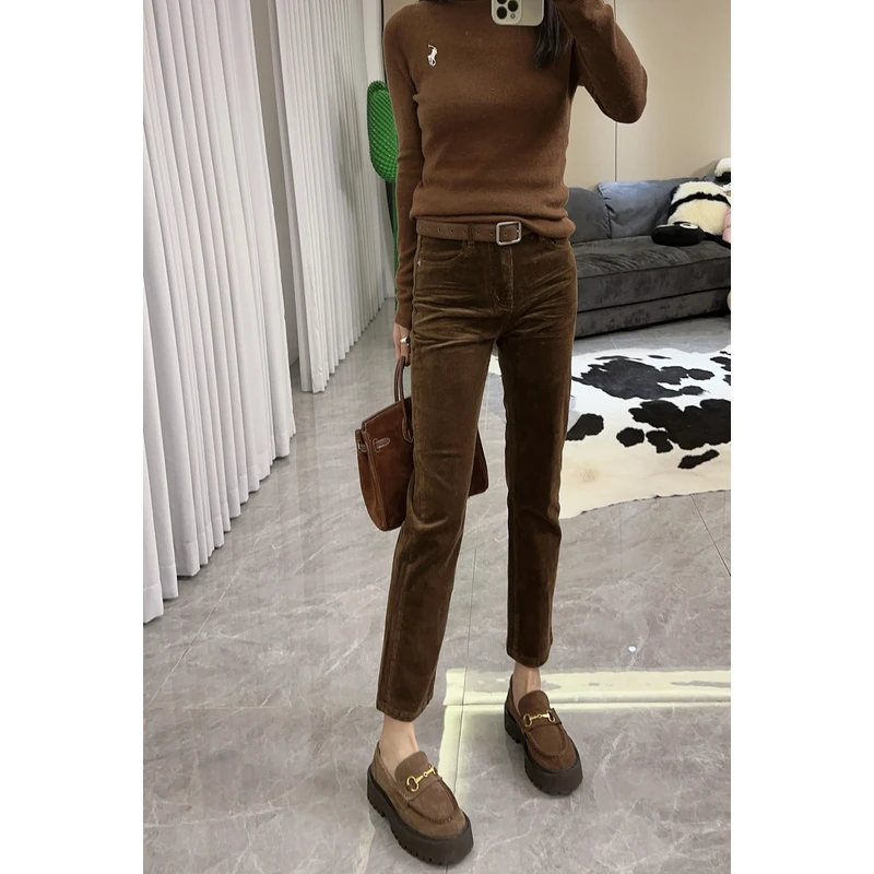 劉發發-【烟管裤】-F189秋季显瘦百搭休闲烟管裤