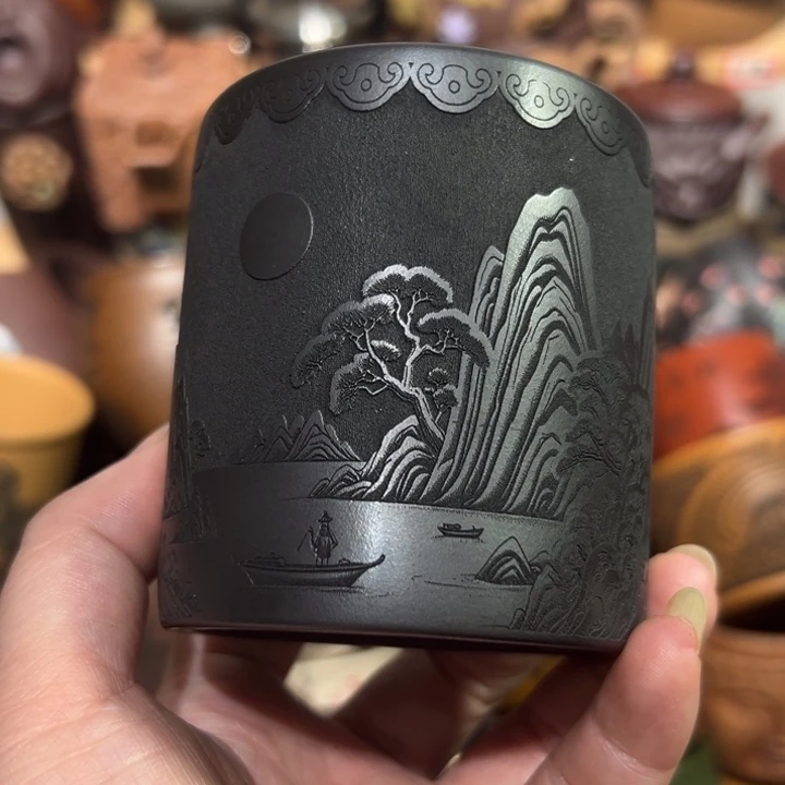 紫砂茶杯宜兴紫砂主人杯