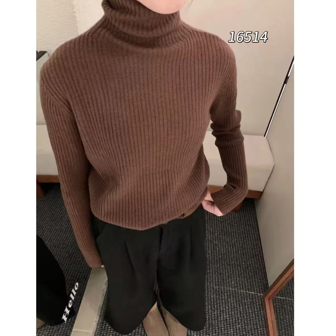 16514（部分无水洗唛，介意慎拍）CHUXUN新款净版高领针织衫