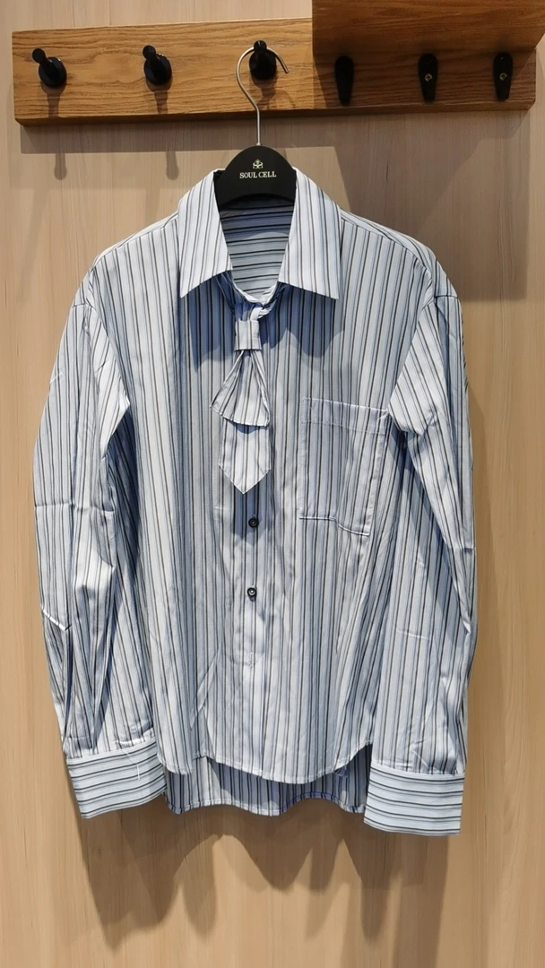 苏昔大牌女装上衣衬衫领结可拆卸