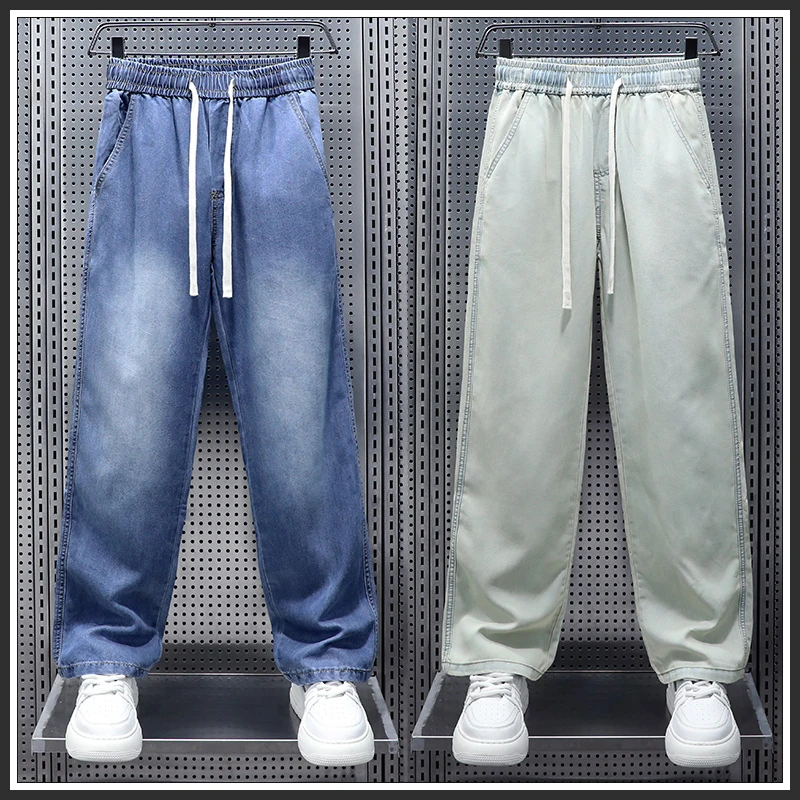 牛仔裤男款爆款2025新款潮牌慵懒风休闲裤子宽松流行直筒长裤子