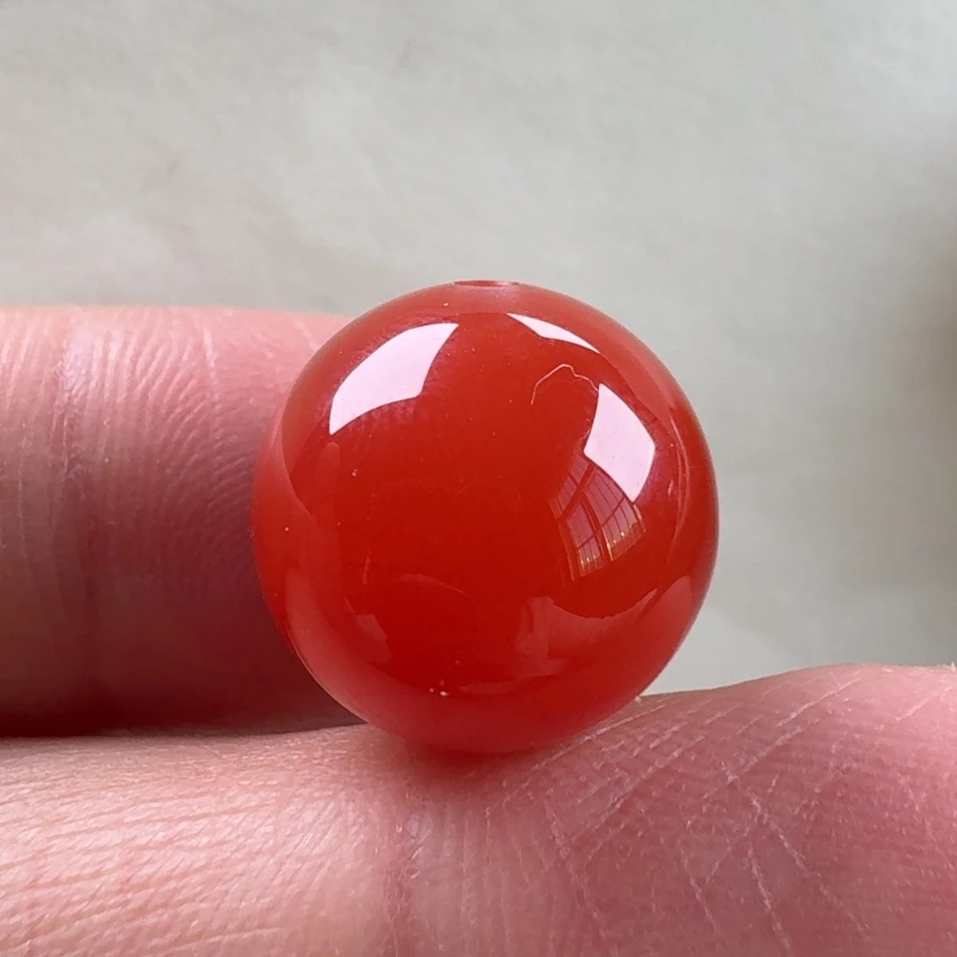 南红玛瑙未镶嵌圆珠14.2