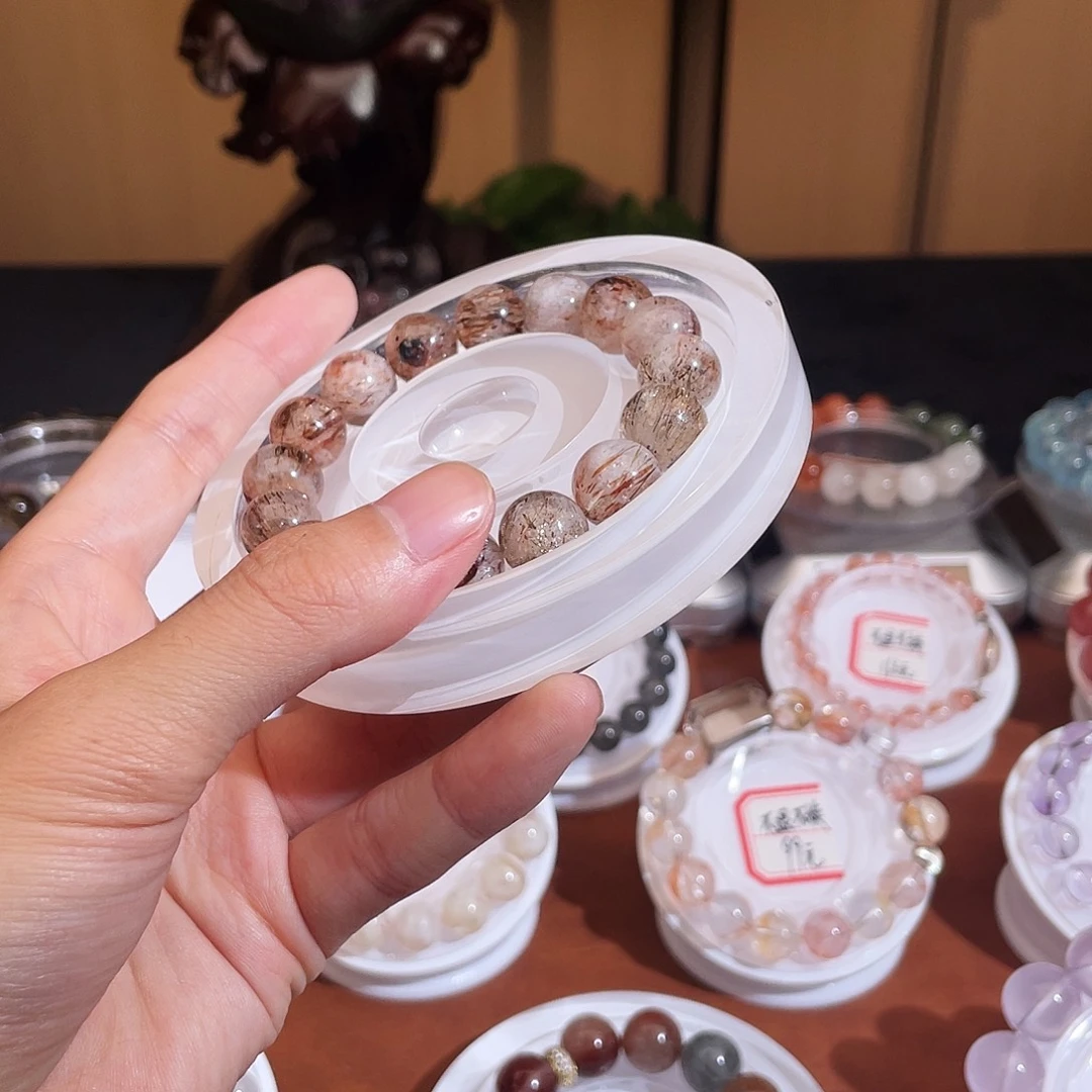 未镶嵌水晶手链黑金超20咪