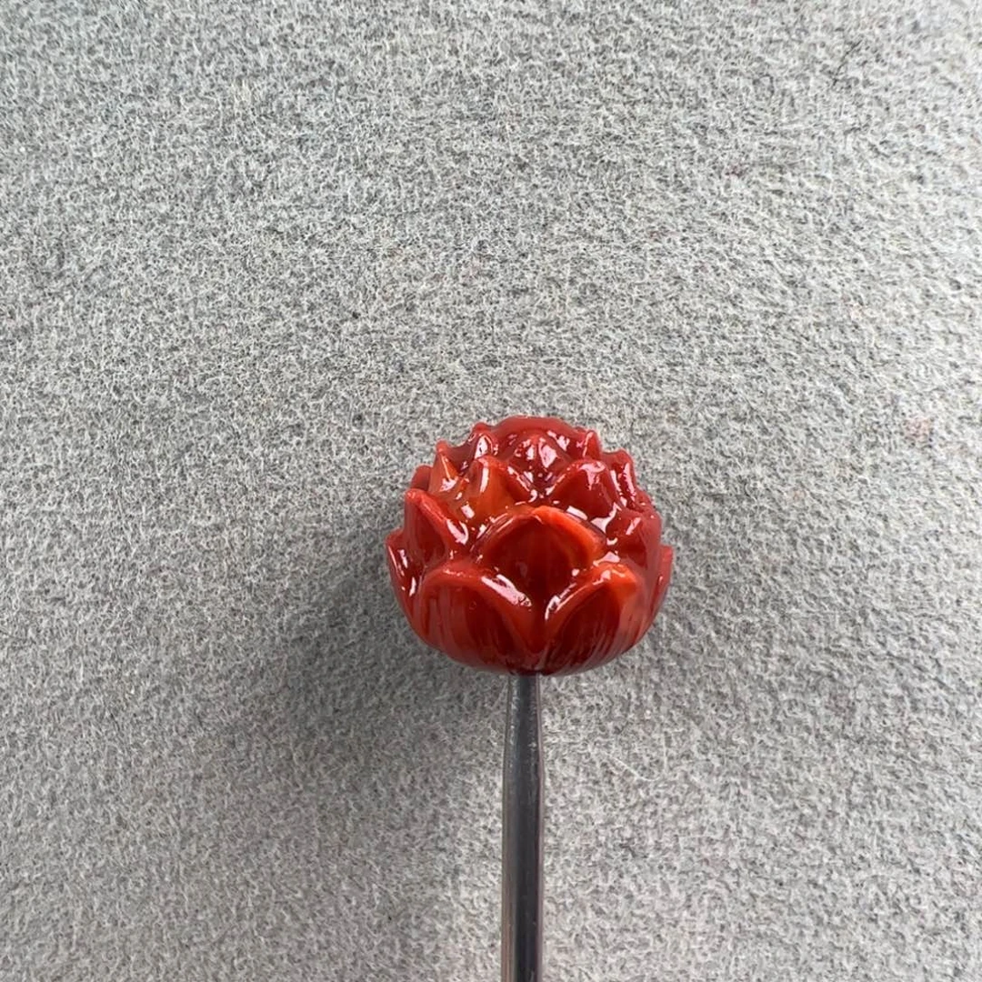 南红玛瑙未镶嵌（莲花珠12mm