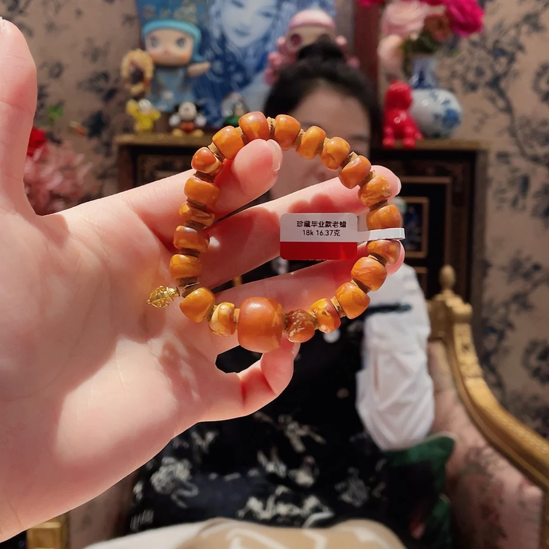蜜蜡手串未镶嵌手串