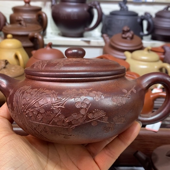 茶壶紫砂微瑕处理一把