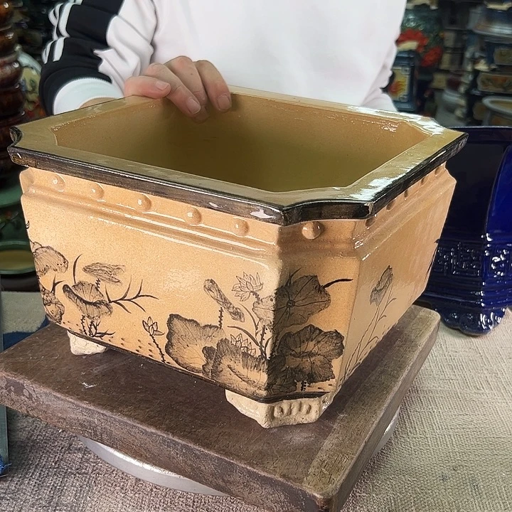 远***方泳坤堂石湾盆陶瓷