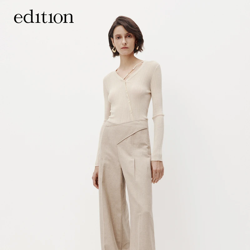 【赵老板专属】edition可拆织带丝毛针织开衫#EBC3CAR037