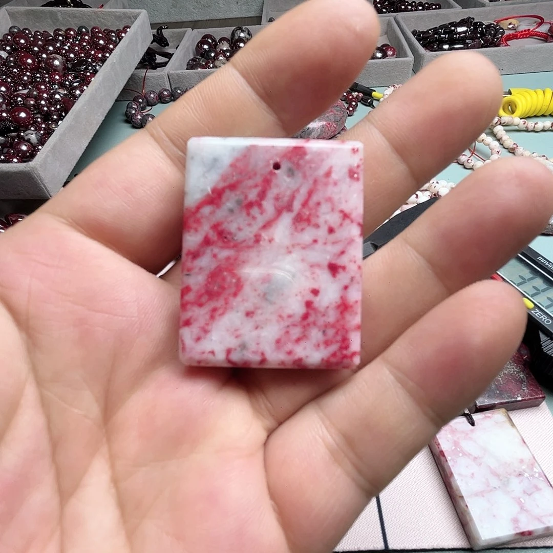 紫砂天然朱砂辰石吊坠A***你