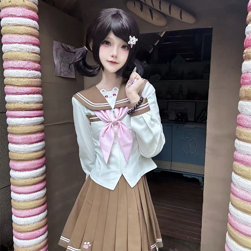 轻音柠檬jk原创巧可喵语水手服日系中间服长袖套装甜美学院风制服