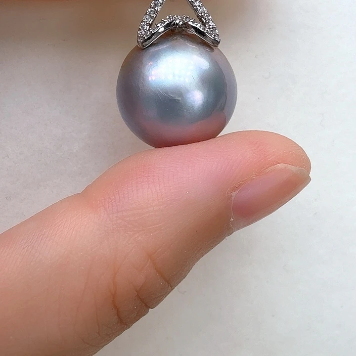 耳饰未镶嵌拼合珍珠（马贝珠）