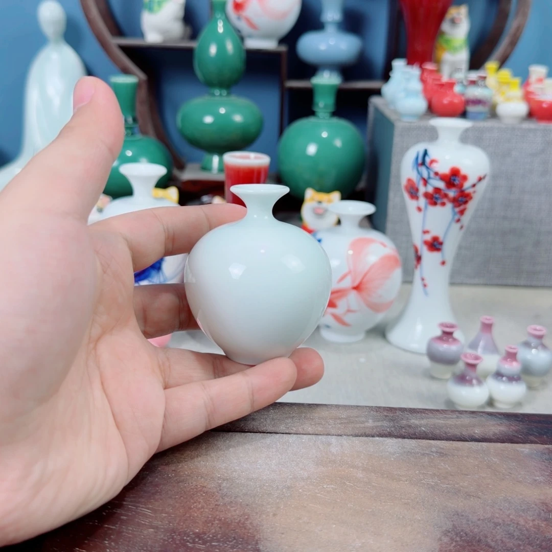 陶瓷手工小花器摆件