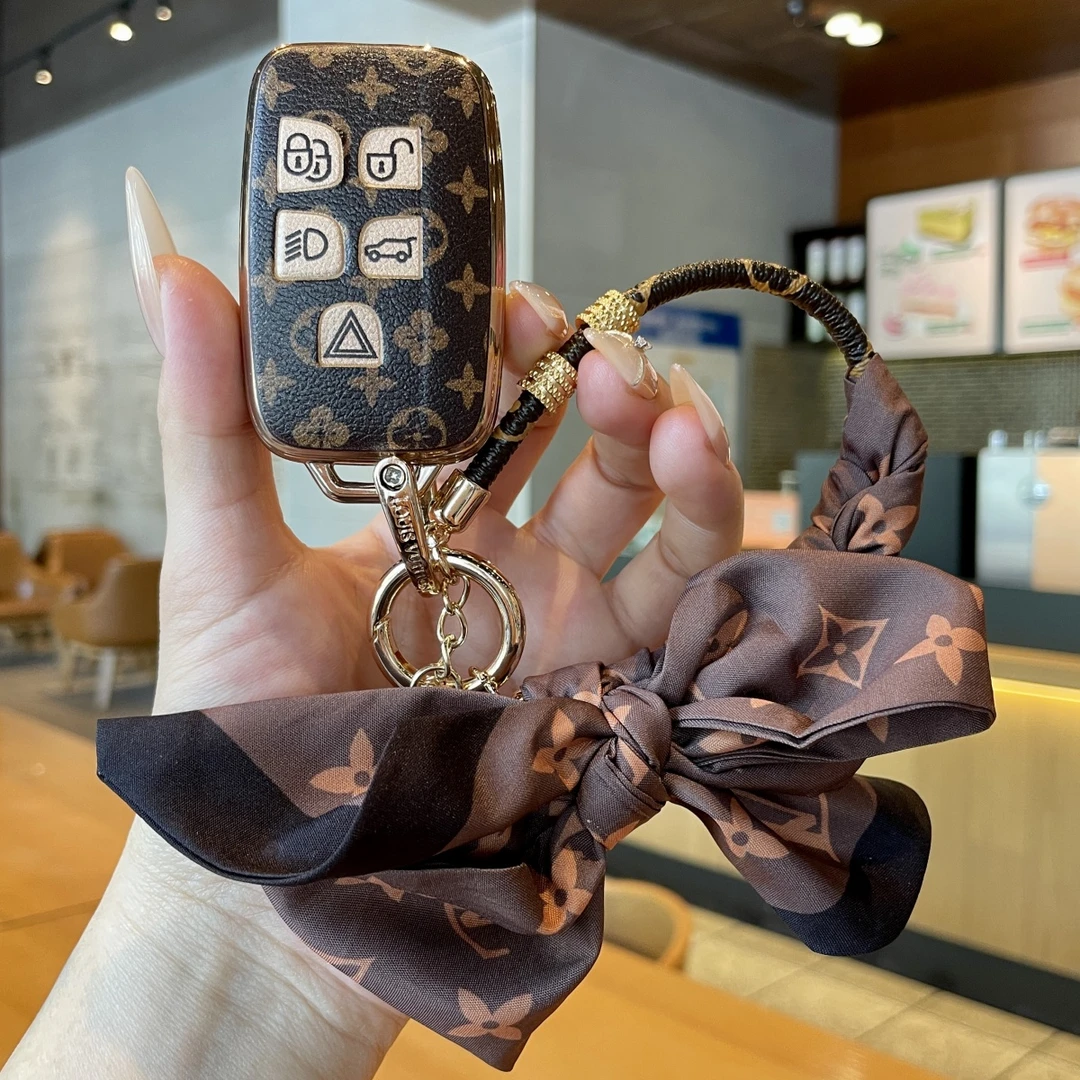 【路虎】适用揽胜极光L壳发现4运动版5车星脉神行者2卫士钥匙套包扣