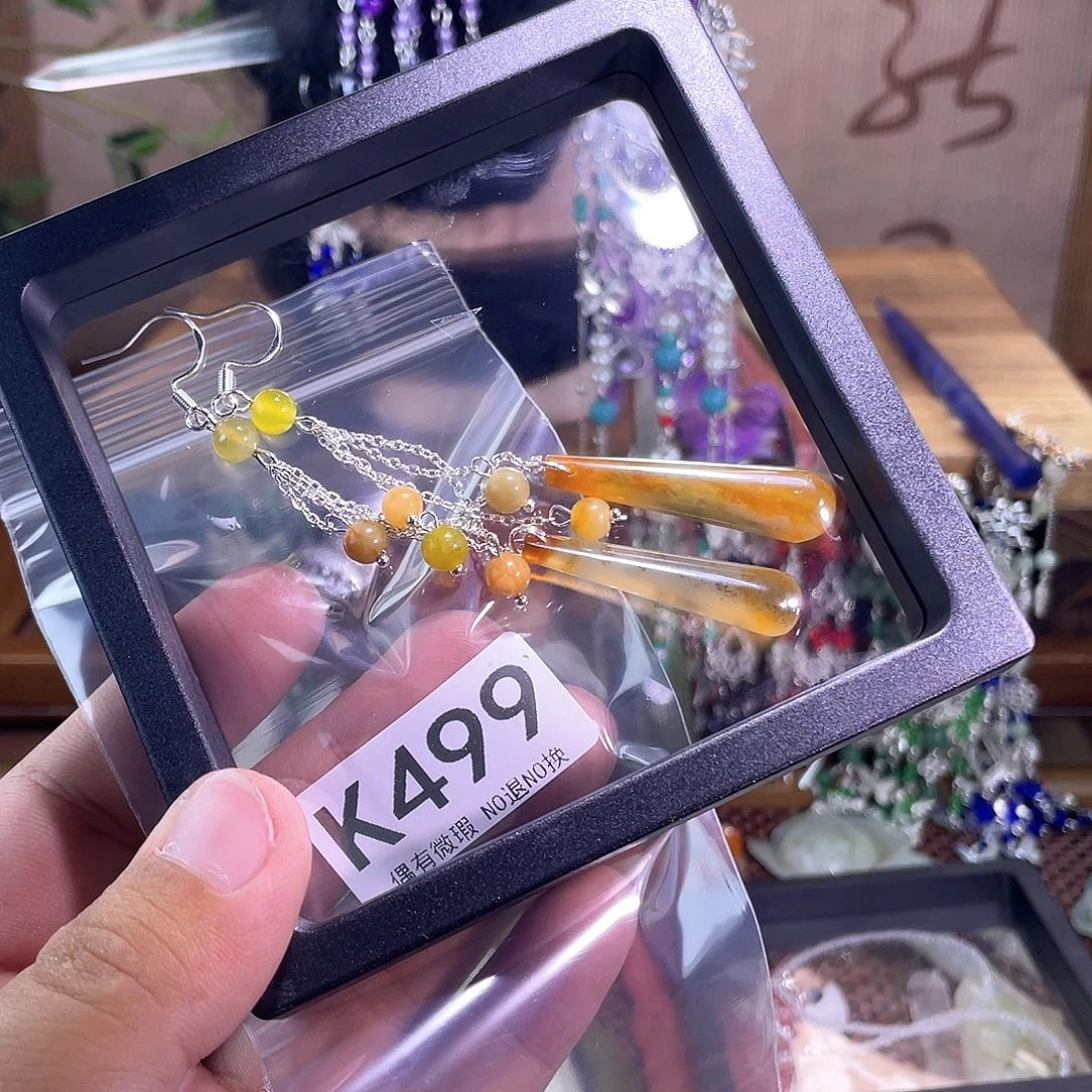 博***君蛇纹石玉未镶嵌发饰