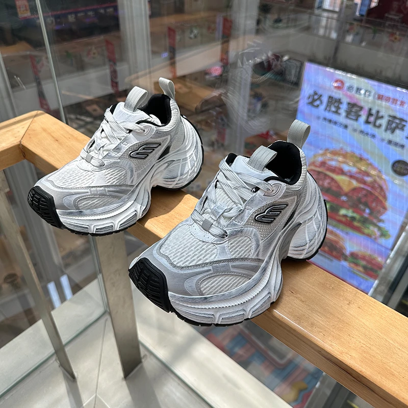 BYS2025时尚新款~10XL厚底增高百搭潮流休闲运动鞋女鞋子老爹鞋