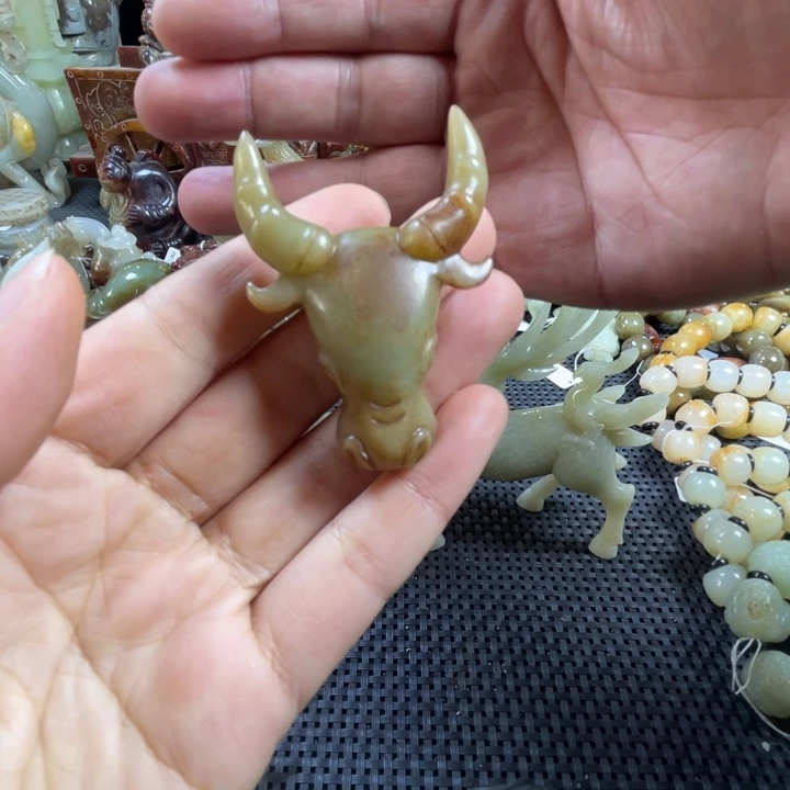 和田玉挂件未镶嵌水**槐