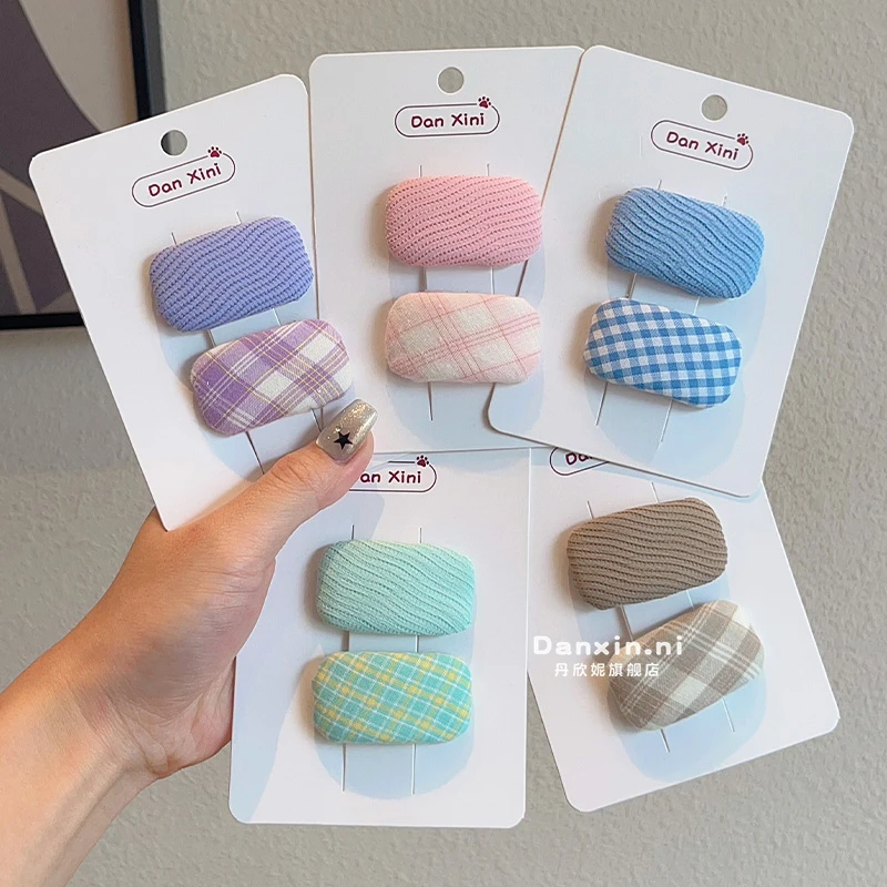 儿童可爱布艺发夹女童刘海碎发夹宝宝婴儿夹子不伤发BB夹发饰发卡