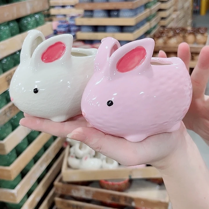 有孔.凑单10元陶瓷花盆发货！