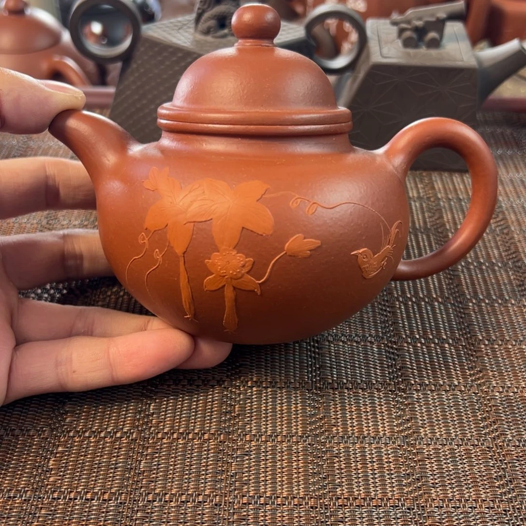 紫砂茶壶宜兴原矿紫砂壶350毫升容量