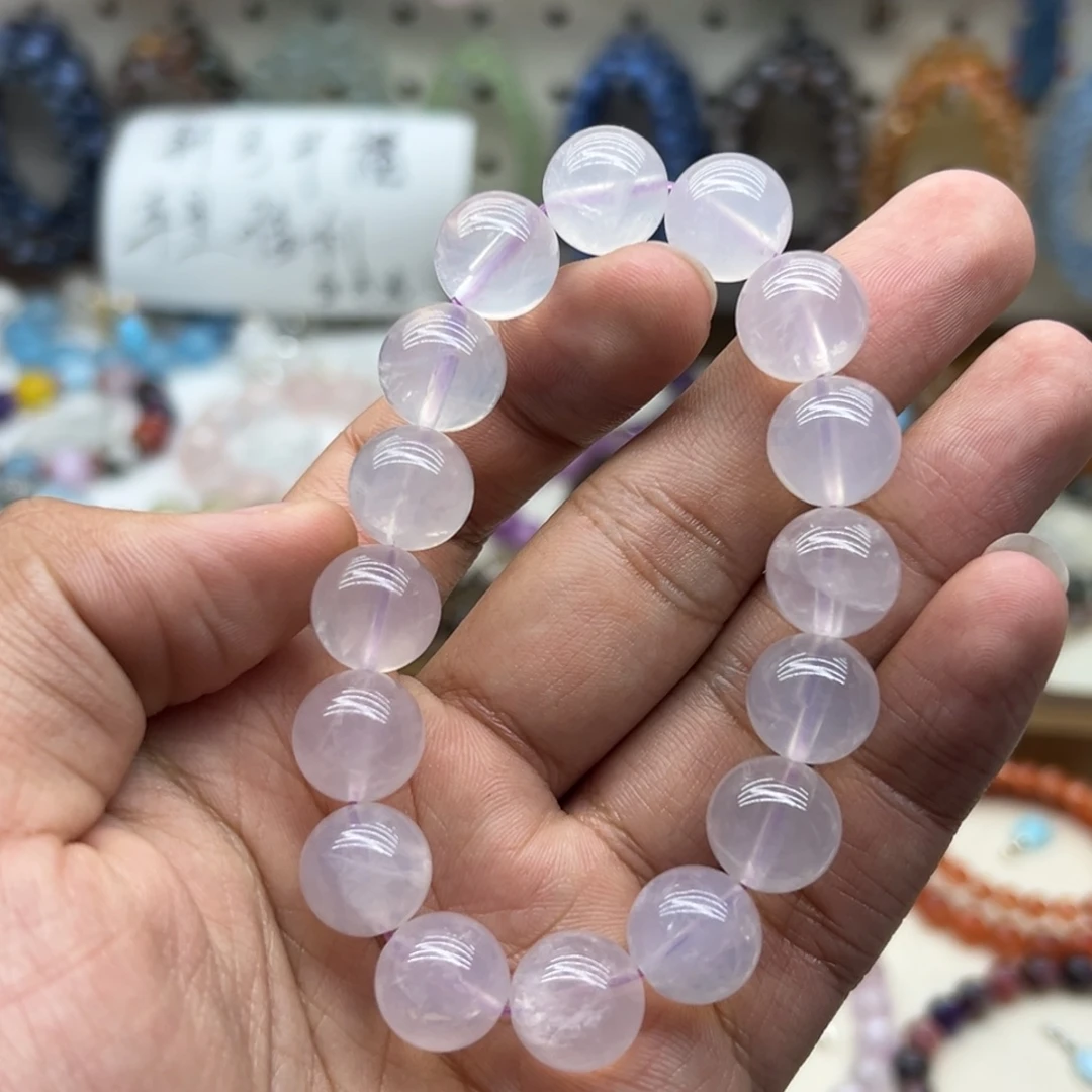未镶嵌水晶手链13咪紫玉晶