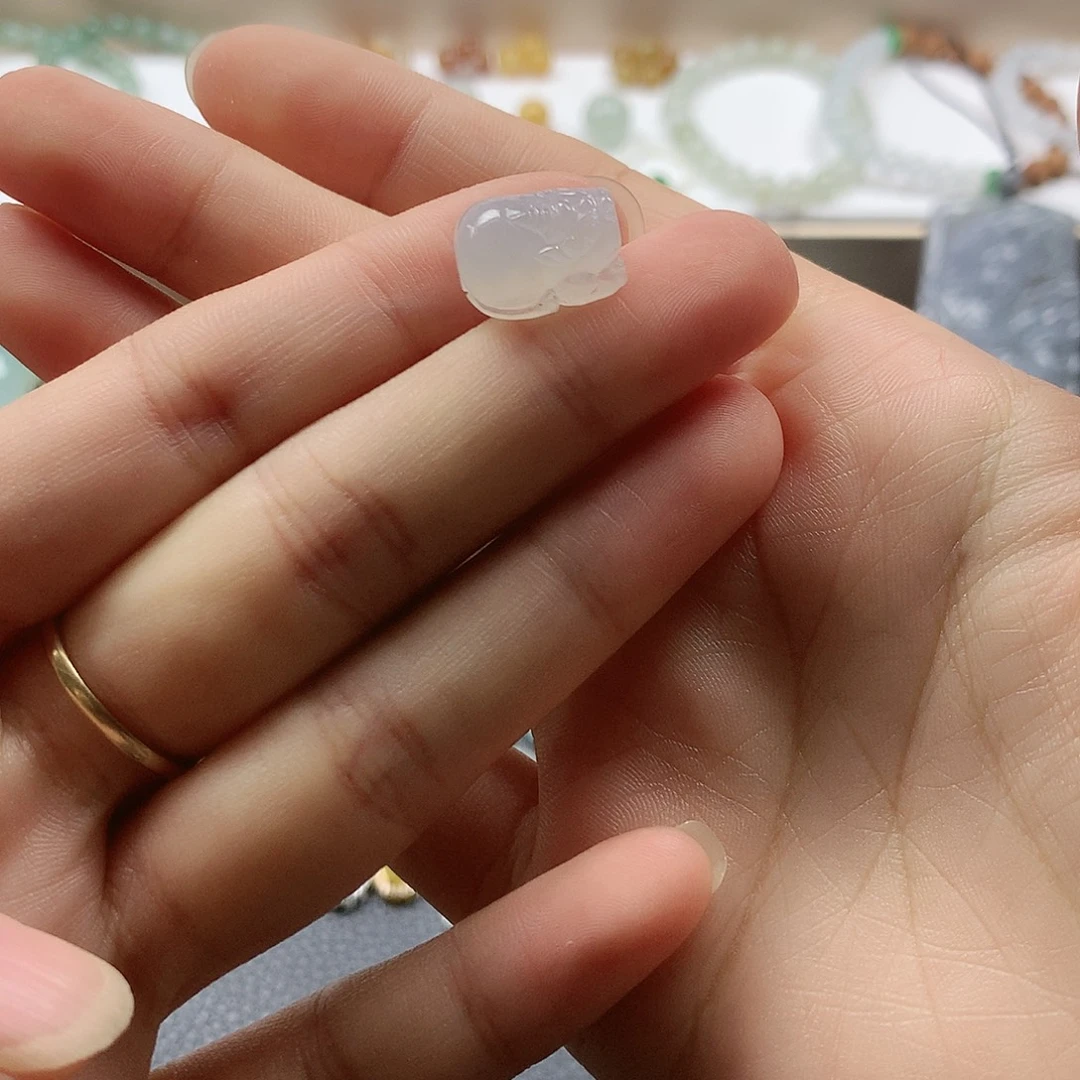 翡翠未镶嵌颈饰貔貅