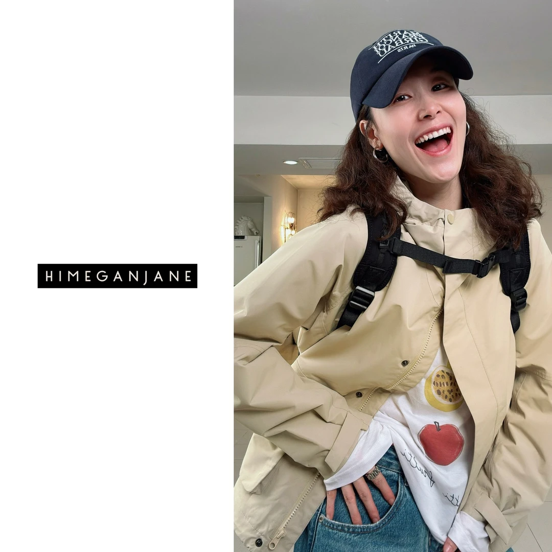 HIMEGANJANE 外贸单软壳连帽夹克 男女同款冲锋衣工装外套25005