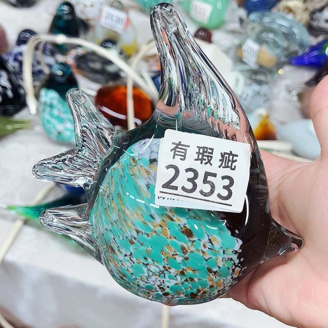 海洋鱼2353 家悦美居琉璃花瓶瑕疵