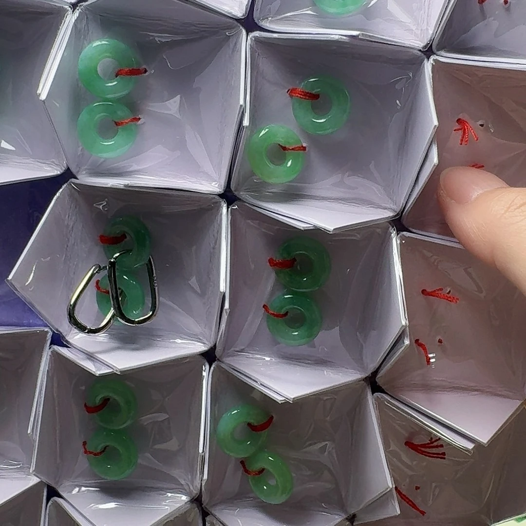 翡翠银S925镶嵌耳饰多样性发货其一