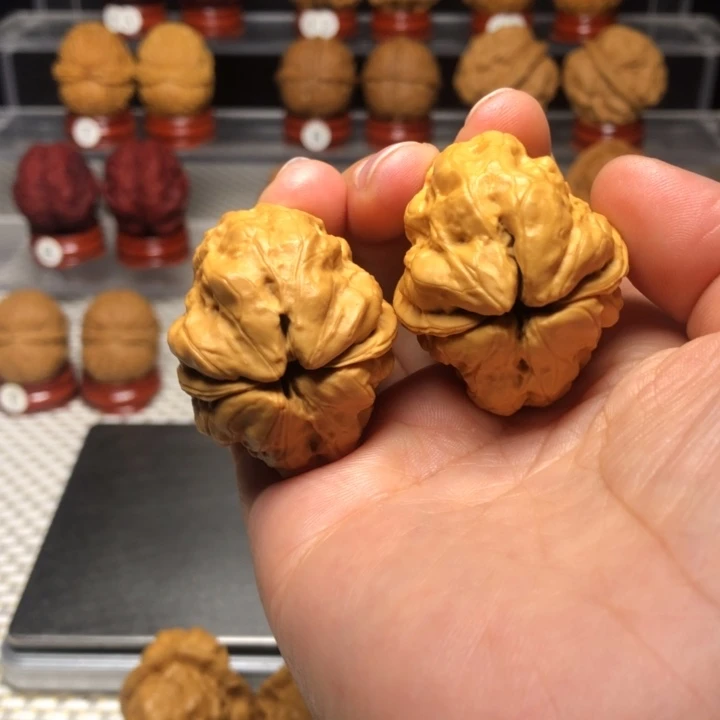 碧***4把件文玩核桃15金玉满堂