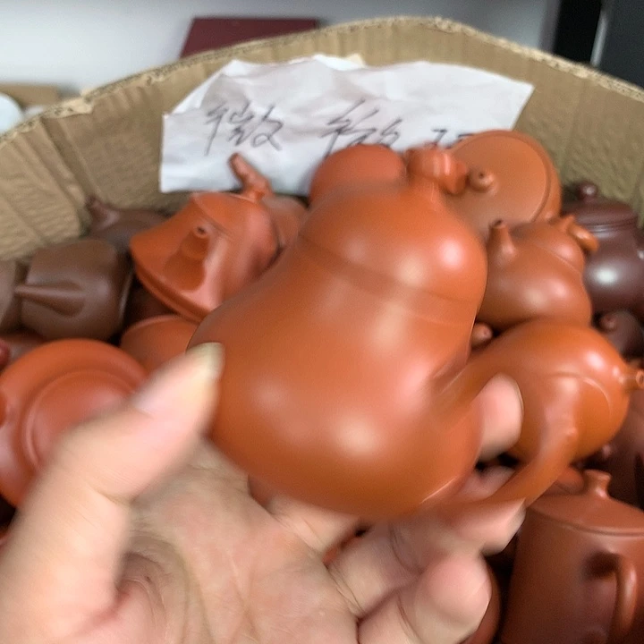 紫砂茶壶原矿朱泥茶壶茶具家用110