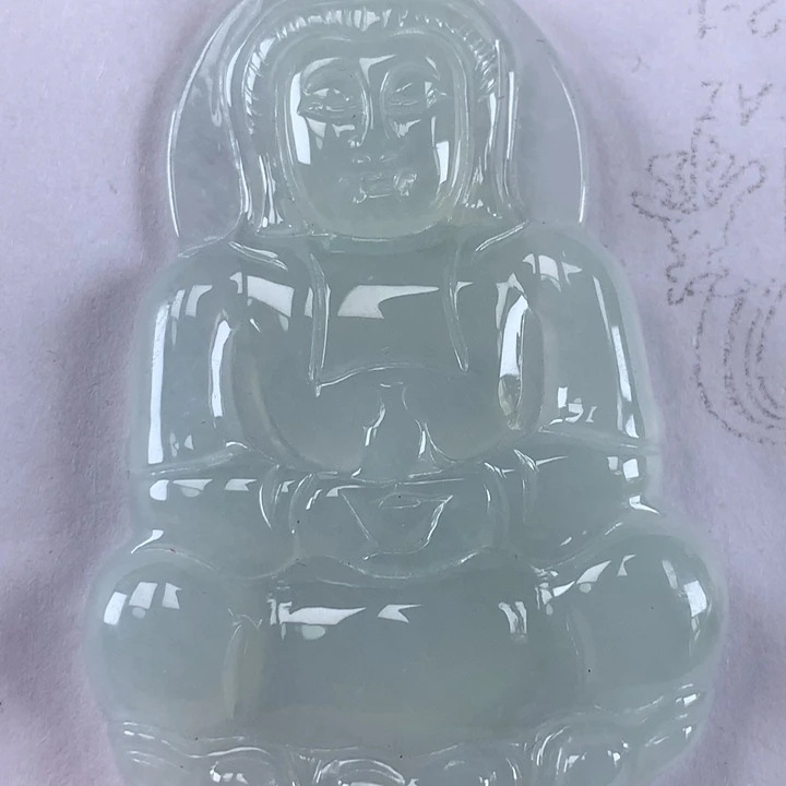 颈饰未镶嵌翡翠观音